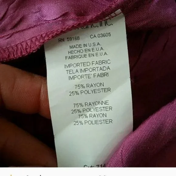 Karen Kane Purple Metallic Shimmer Button Up Blouse Top - Picture 5 of 6